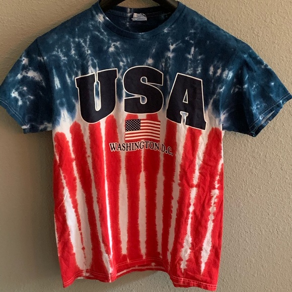 Delta Other - USA Tie Dye Washington DC Flag USA T-shirt Med